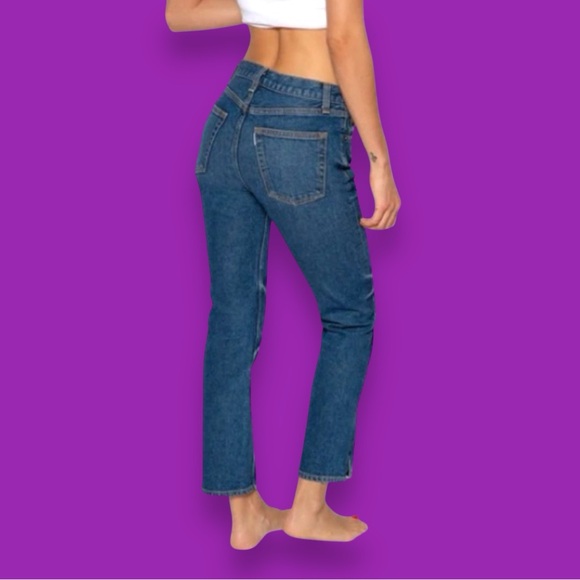 NWT ASKK NY Mid Rise Straight Snip Hem Jeans in Resin. Size 26 👖 - Picture 4 of 14